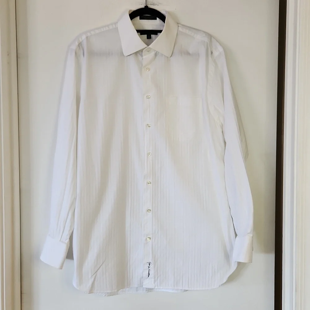 John W Nordstrom White Dress Shirt - Picture 1 of 7